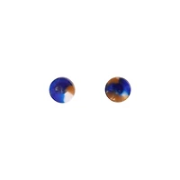 Resin Mini Circle Stud Earrings