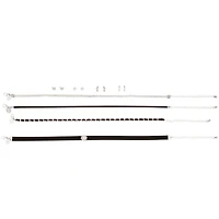 Black Silver Choker & Earrings Set
