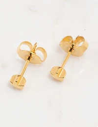 Gold 24K Star Piercing Stud 4mm