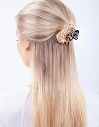 Acrylic Snake Glitter Hair Clip 4-Pack