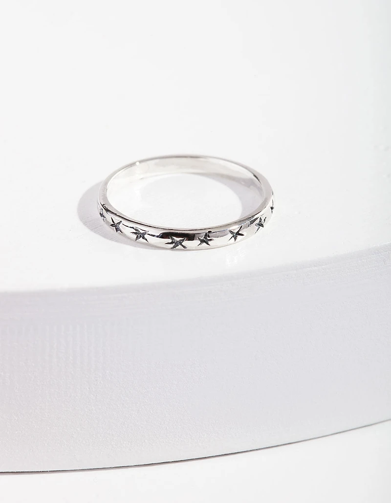 Sterling Silver Rockstar Ring