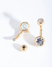 Gold Mini Belly Bar Pack