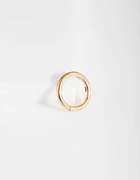 Gold 5mm Clicker Earring
