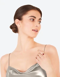 Paquet de bagues fiançailles classiques dorées