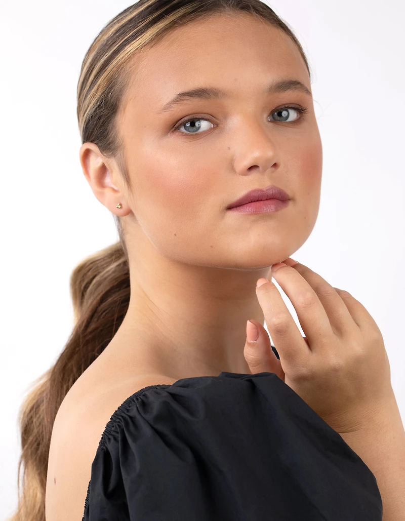 Gold Plated Sterling Silver Ball Cluster Pack Earring