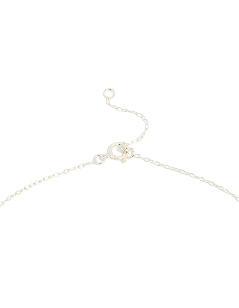 Collier de croissant de lune en argent sterling