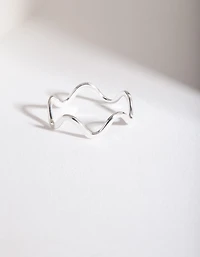Sterling Silver Swiggle Band Ring