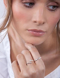 Sterling Silver Swiggle Band Ring