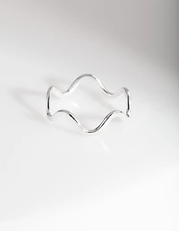 Sterling Silver Swiggle Band Ring