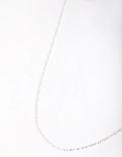 Sterling Silver 45cm Plain Chain Necklace