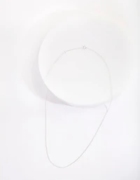 Sterling Silver 45cm Plain Chain Necklace