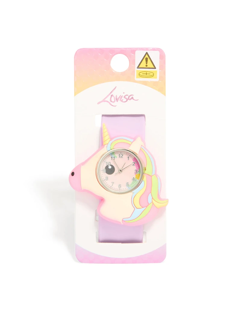 Kids Unicorn Slap Band Watch