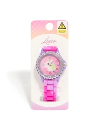 Kids Purple Unicorn Silicone Strap Watch