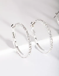 Silver Diamante Multi Hoop Earring Pack