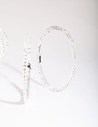 Silver Diamante Multi Hoop Earring Pack