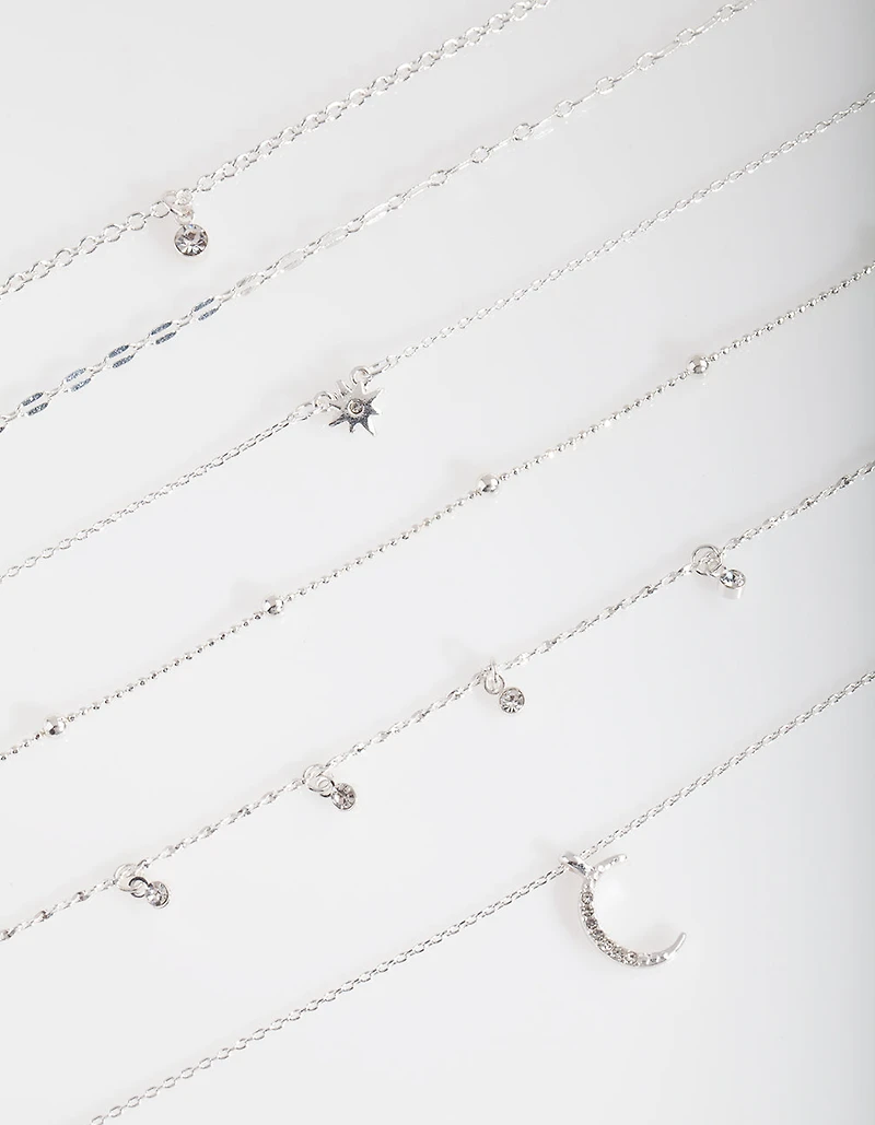 Silver Celestial Choker 6-Pack