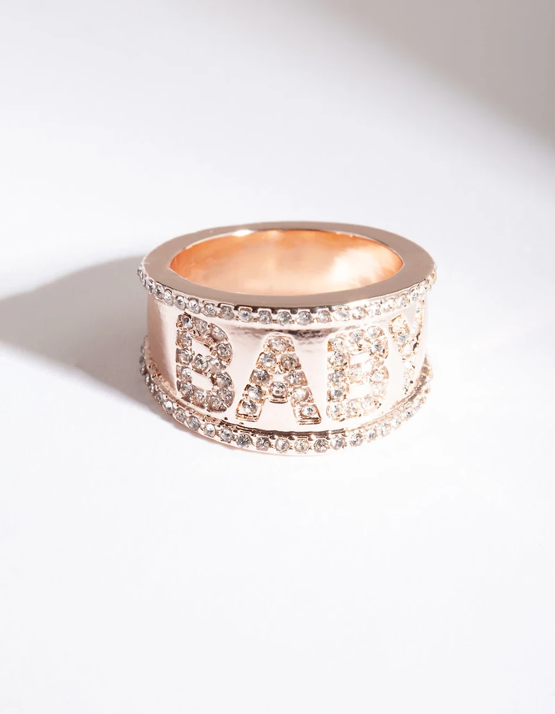 Bague « bébé » en or rose
