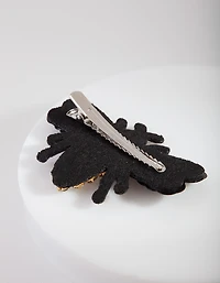Crystal & Sequin Black Bug Clip