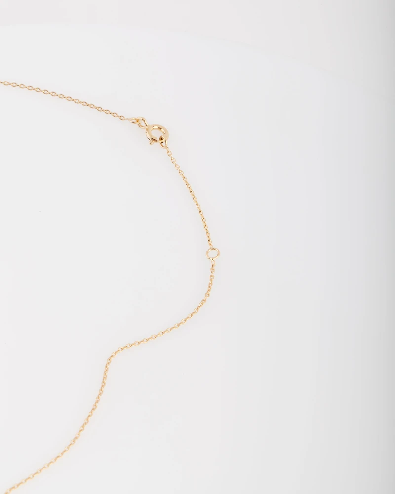 Gold Plated Sterling Silver Cross Necklace