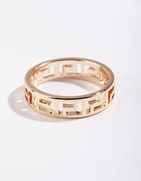 Gold Mini Cut-Out Ring