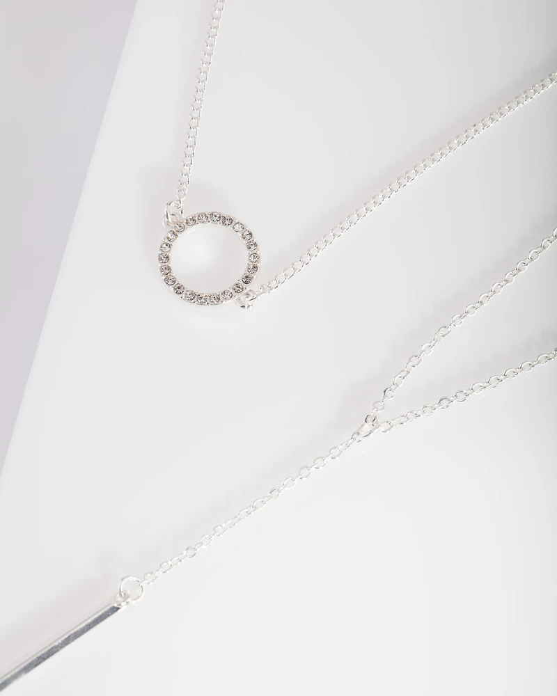 Silver Circle Choker Pack