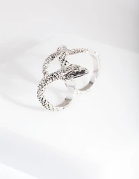 Silver Multi Finger Snake Ring