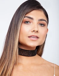 Collier ras-du-cou Black Dazzle Multi Diamante