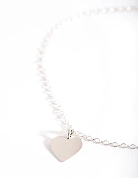 Sterling Silver Heart Charm Bracelet
