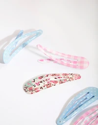 Kids Coated Metal Pastel 6 Clip 6-Pack