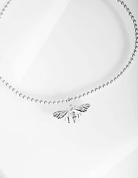 Sterling Silver 3D Bee Stretch Bracelet