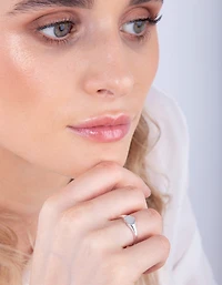 Sterling Silver Heart Signet Ring