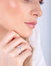 Sterling Silver Heart Signet Ring