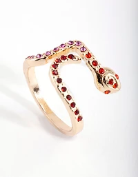 Ombre Diamante Snake Ring