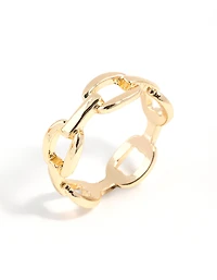 Gold Fine Chain Ring