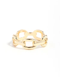 Gold Fine Chain Ring