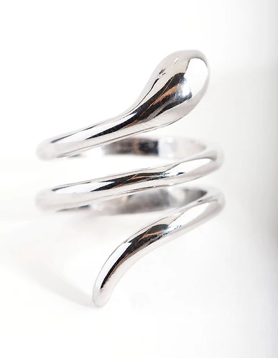 Silver Sleek Wrap Ring