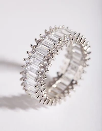 Cubic Zirconia Baguette Ring