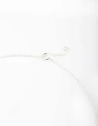 Sterling Silver Moon Necklace