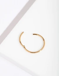 Gold Fine 10mm Clicker Earring