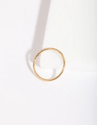 Gold Fine 10mm Clicker Earring