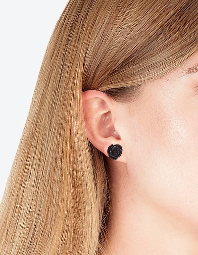 Boucles d’oreilles Black Rose Stud