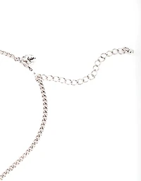 Gunmetal Bohemian Bead Drop Necklace
