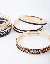Gold & Black Bangle 20-Pack