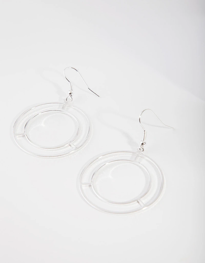 Silver Playschool Window Earrings