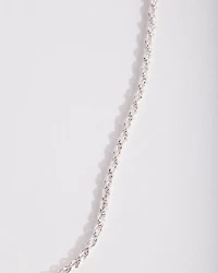 Silver Plated 60cm Rope Chain Necklace