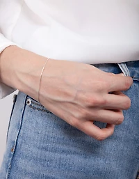 Sterling Silver Fine Snake Chain Bracelet