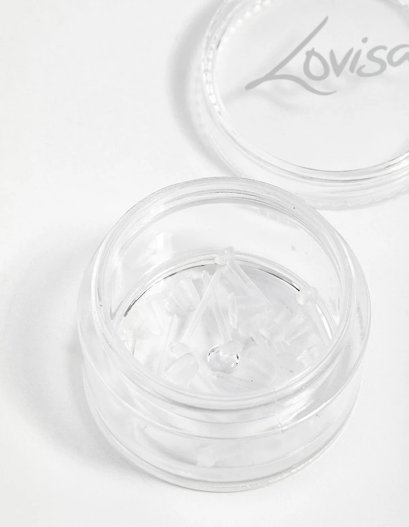Boucles d’oreilles en silicone sensibles au plastique