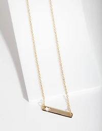 Gold Plated Sterling Silver Heart Cut-Out Necklace