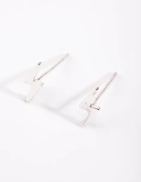 Sterling Silver Lightning Earrings