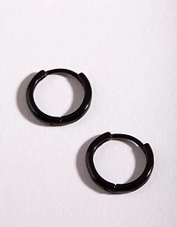 Boucles d’oreilles Black Small Hoop